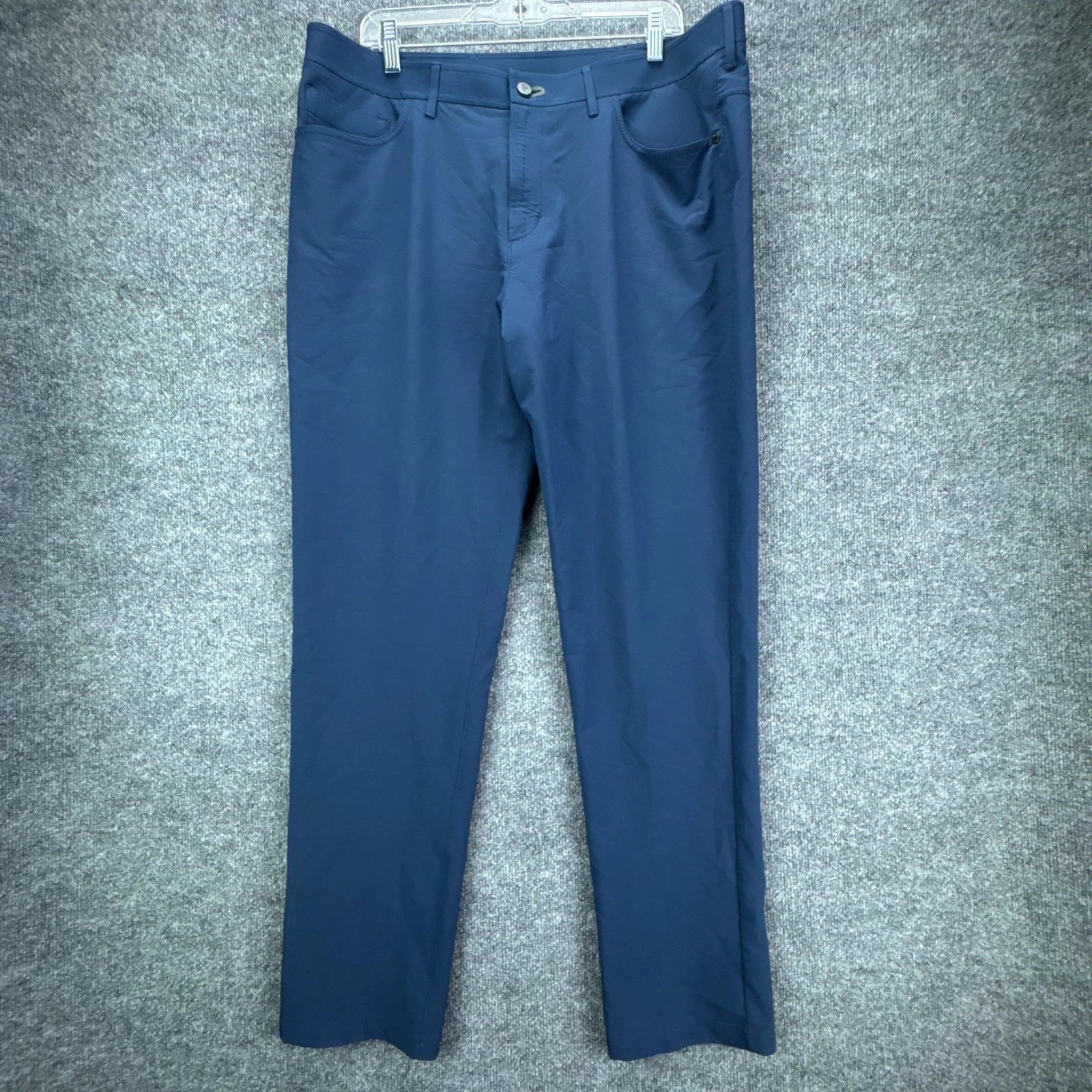 Public Rec Pants Mens 38 Blue Dealmaker Performance Straight Golf Chino