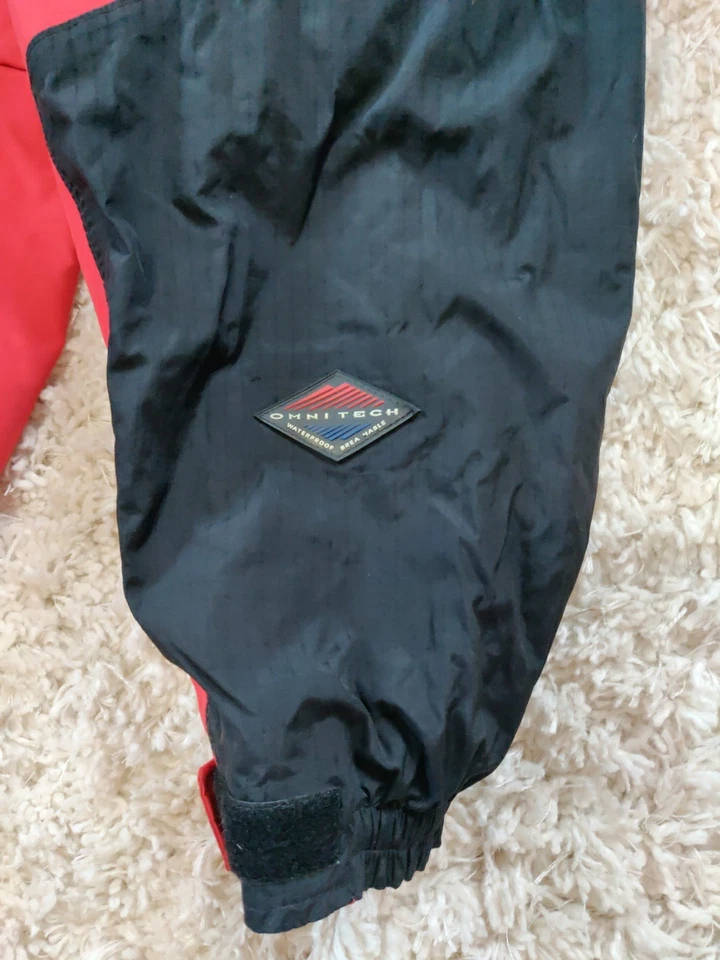 Columbia Adulto Grande Una Pieza Traje de Nieve Esquí Snowboard Traje Rojo y Negro Foto 4 de 4