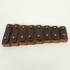 Unbranded Individual Resonator Bells Sharps Set of 8 Black  Red