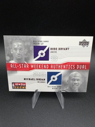 Kobe Bryant / Michael Jordan #AS-KB/MJ — 2003 Upper Deck All-Star Weekend Authentics basketball card