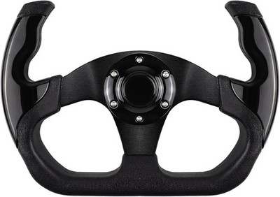 Leather Racing Steering Wheel 6 Bolt Sim Horn Aluminum JDM