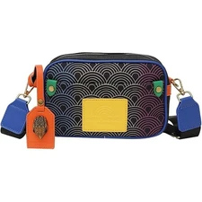 Women's K-G Camera Style Gradient Stitching Fashion Chain Shoulder Crossbody Bag