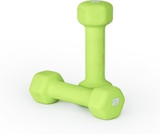 CAP Barbell Neoprene Dumbbell Weights Pairs Sets 2 lb Pair, Chartreuse