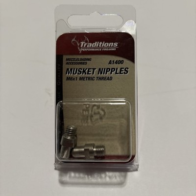Traditions A1400 Musket Nipples M6x1 ,2 Pack Brand New