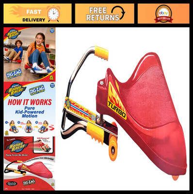 Kid-Powered Roller Racer Flying Turtle Sit Skate - No Motor, No Pedals, Active P