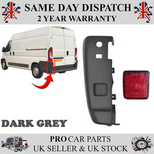 Rear Bumper Corner End Left Dark Grey For Peugeot Boxer 2006-On 7410AP