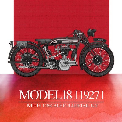 Model Factory Hiro 1/9 Model 18 1927 Motorcycle Multimedia Kit