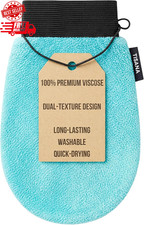 Exfoliating Glove for Shower Dual-Sided Scrubber Mitt Deep Exfoliation Washc