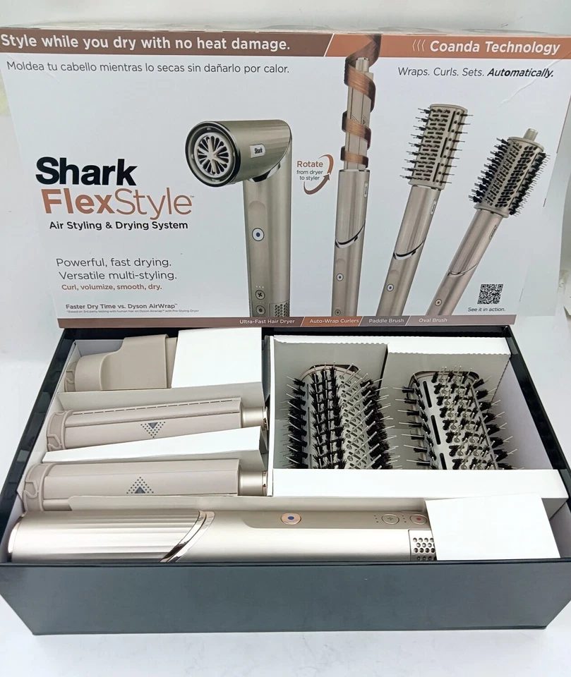 NEW Shark Air Styling & Drying System HD430, Powerful Hair Dryer & Multi-Styler - Image 2 of 4