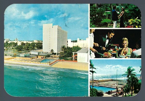 Cartolina d'epoca, Holiday Inn Hotel Convention Center, Miami Beach, Florida usata