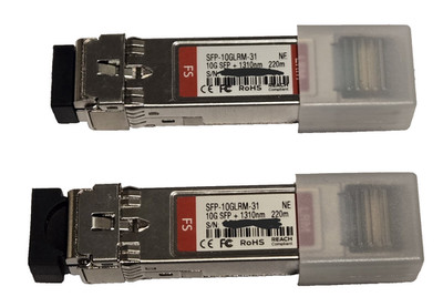 ** FS SFP-10GLRM-31 Transceiver Module Fiber 1310nm 220m 10G SFP (Lot of 2) **