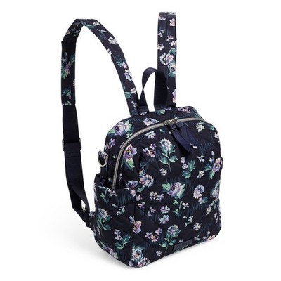 Vera Bradley Convertible Small Backpack & Riley Compact Wallet-Navy Garden Amazon.com: Vera Bradley Women main image 2