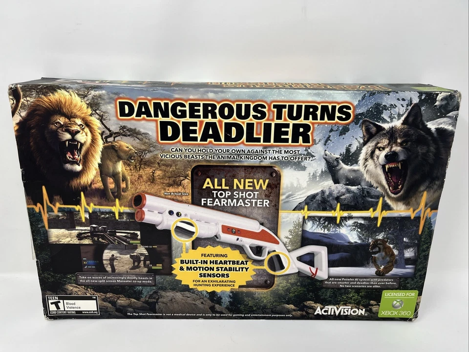 Cabelas Dangerous Hunts 2013 Xbox 360 Game Brand New Sealed w/ Gun Top Shot - Image 2 of 4