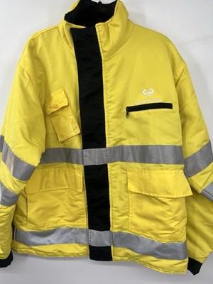HIGH VISIBILITY Ufitec REFLECTIVE ROAD WORK SAFETY  JACKET COAT confipetrol Xl