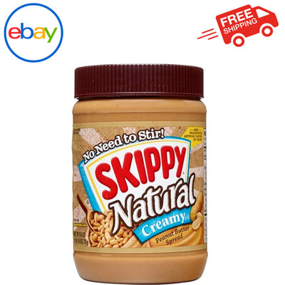 Skippy Natural Peanut Butter, Creamy, 26.5 oz