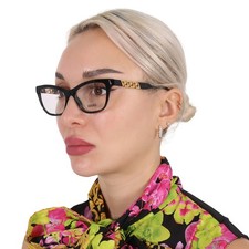 Versace Demo Cat Eye Ladies Eyeglasses VE3318 GB1 52 VE3318 GB1 52