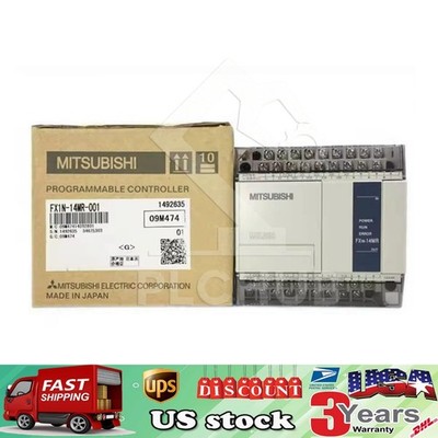 NEW MITSUBISHI FX1N-14MR-001 FX1N14MR001 MELSEC PROGRAMMABLE LOGIC CONTROLLER