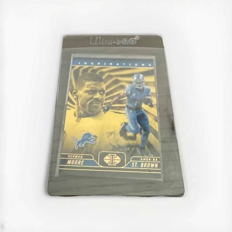 2024 Panini Illusions Inspirations Amon-Ra St. Brown, Herman Moore /10 - Image 2 of 4