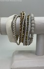 Victoria Emerson Gold Tone Rhinestone Multi Strand Bracelet 56.7g — photo 1