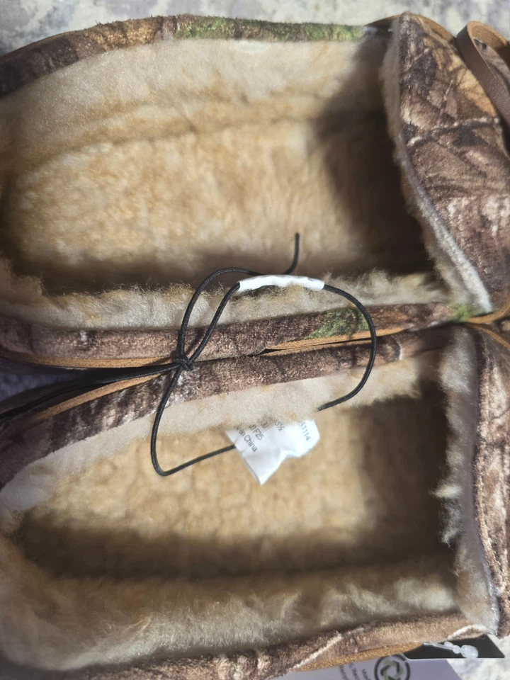  Zapatillas mocasín camuflaje gamuza genuina Realtree Xtra George para hombre - totalmente nuevas  Foto 3 de 4