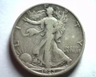 1923-S WALKING LIBERTY HALF FINE+ F+ NICE ORIGINAL COIN BOBS COINS FAST SHIPMENT