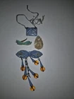 VINTAGE OLD CELLULOID-BAKELITE COSTUME JEWELRY LOT OF 4 ONE MADE IN JAPAN