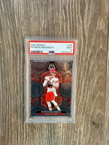 2024 Panini Mosaic Patrick Mahomes II #106 Chiefs PSA 9 MINT