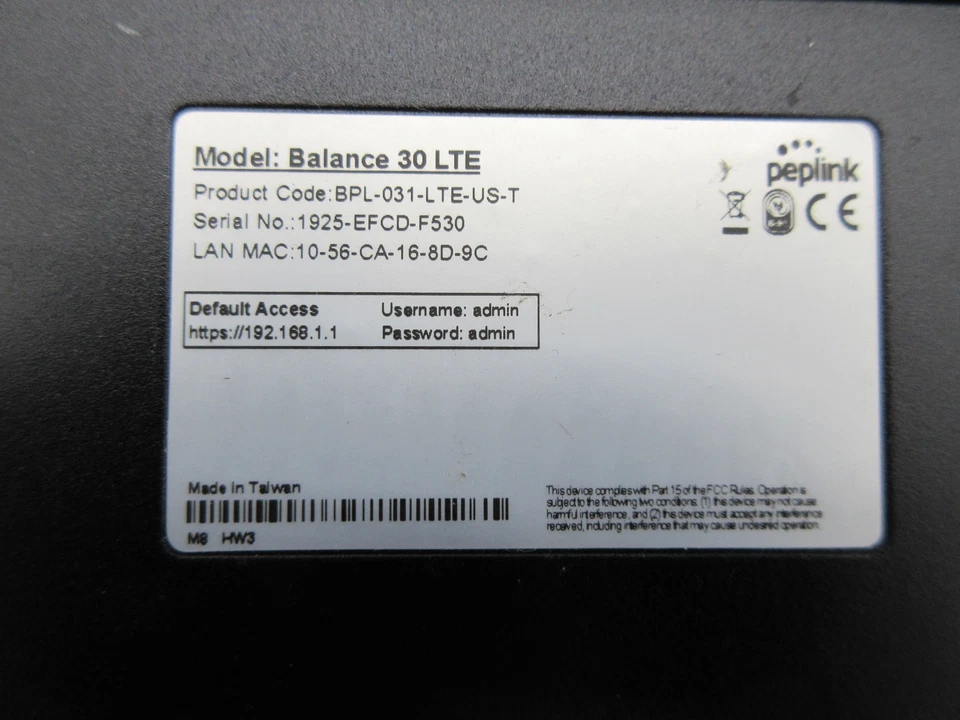 Peplink Balance 30 Router Load Balancer BPL-031 - Image 3 of 3