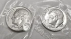 1982 P & D Roosevelt Dime Set (2 Coins) *BU - SOUVENIER MINT CELLO*