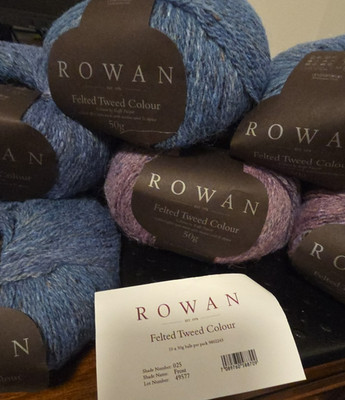 Rowan Felted Tweed Colour Wool Yarn - Shade 025 Frost - 10 balls
