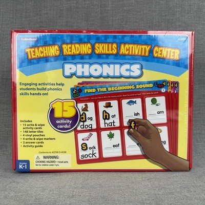 Lakeshore Teaching Reading Skills Activity Center Phonics LL929 K-1 New Sealed