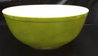 Vintage Large Olive Green Retro Pyrex Round Mixing Bowl Oven Ware 404