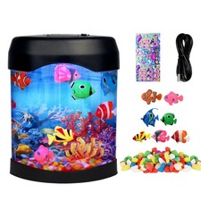 Fake Fish Lamp, Artificial Aquarium Light, Motion Lamp Night Light with 7 Mov...
