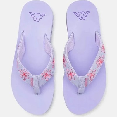 Kappa Lagoon Flip-Flops - Flieder - Größe 4 - Neu mit Karton - UVP 30£