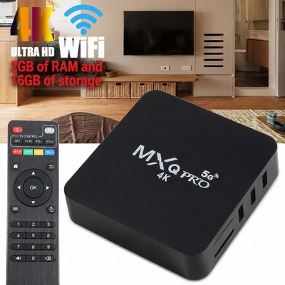 MXQ Pro 4K Smart TV Box - Black