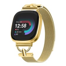 Magnetic Bands Compatible for Fitbit Versa 4/Fitbit Versa 3/Fitbit Sense 2/Fi...