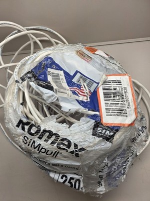 NIOB Southwire 250 ft. 14/2/2 Solid Romex SIMpull CU NM-B W/G Wire, White