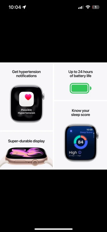 Apple Series 11 42 mm Waterproof Smart Watch GPS (2025) Light Blush Sport Band - Image 4 of 4