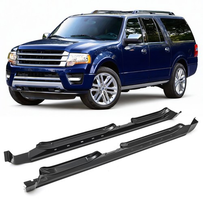 #ad #ad For Ford Expedition 2003 2017 Outer Rocker Panels Pair Steel Black Rust Repair $189.99