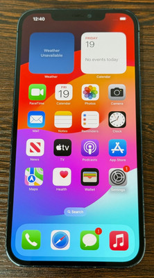 Unlocked Apple iPhone 12 Pro Max 512GB - Blue - 88% Batt - Face ID Issue - Works