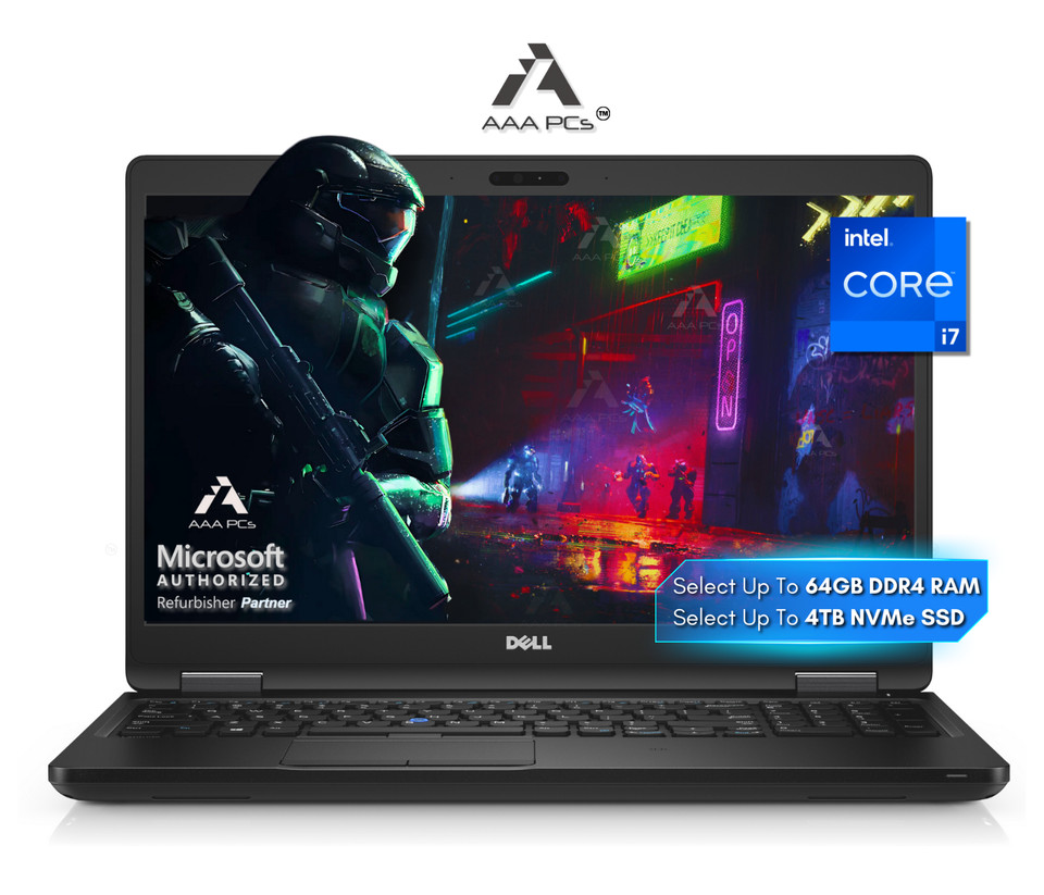 Dell Latitude 15.6" FHD Light Gaming Business Laptop Up to 64GB RAM 4TB SSD W11P