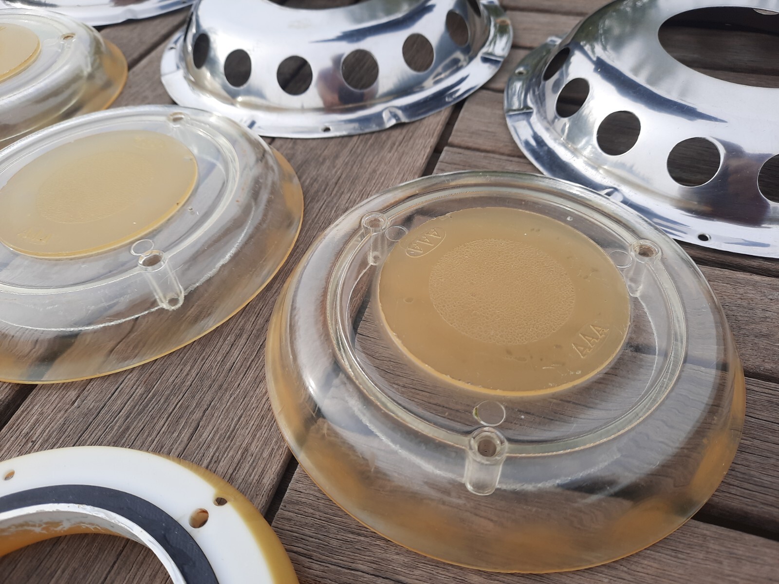 3x Stainless Steel Boat Deck Ventilators 22.8cm /9", Complete, AAA UFO