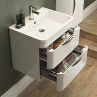 Premier Parade 600mm Wall Hung Vanity Unit And Basin Premier Parade 600mm Wall Hung Vanity Unit And Basin