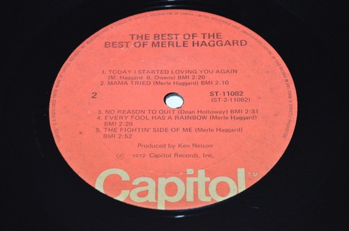 MERLE HAGGARD The Best of the Best of LP 1972 Capitol Records Canada ST-11082 - Picture 4 of 4