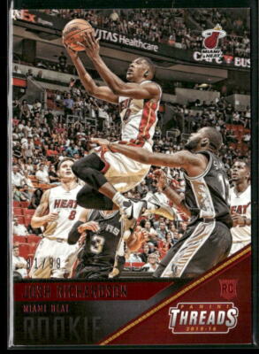 Josh Richardson 2015-16 Panini Threads Century Proof Red #154 #/99 - Miami Heat
