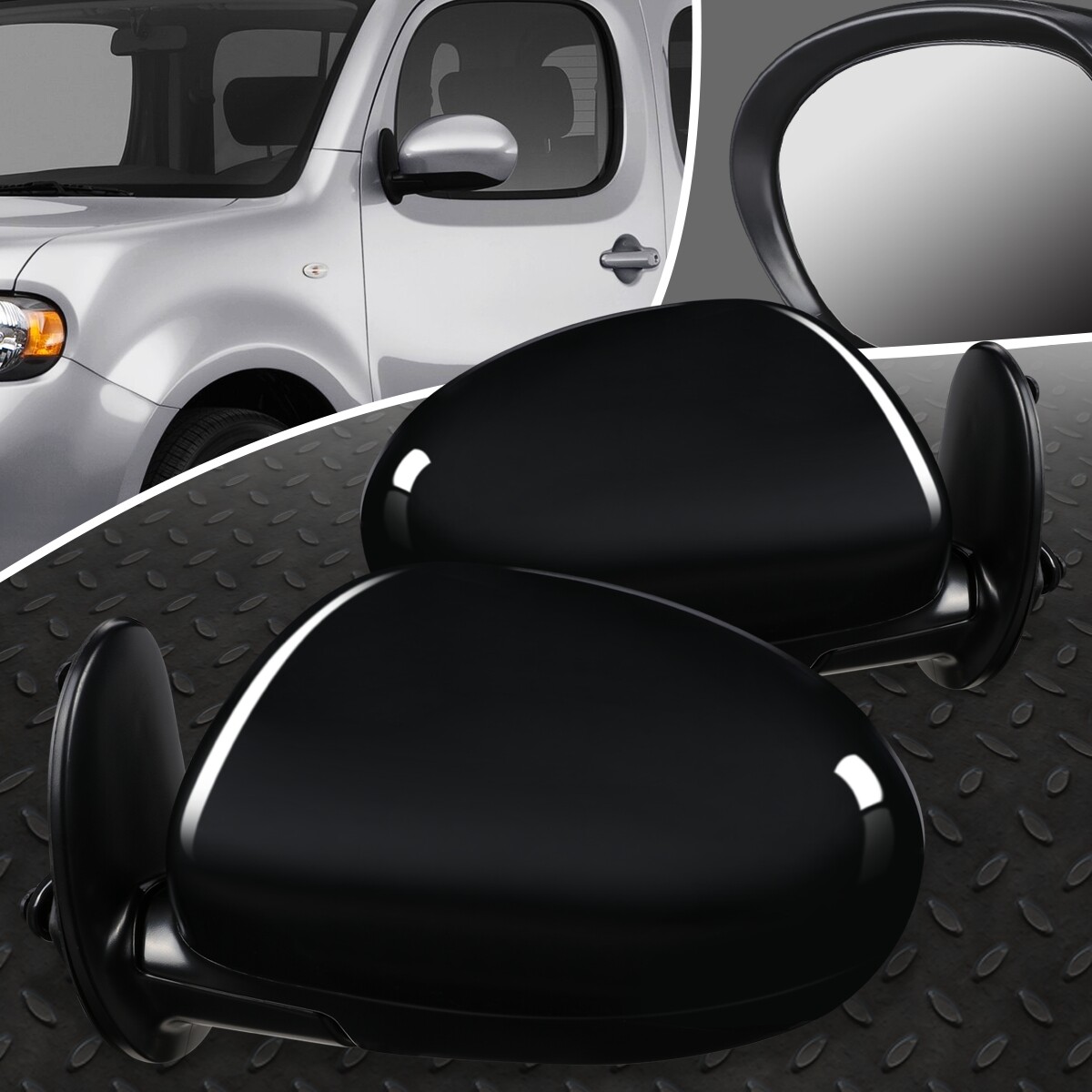 ДЛЯ 09-14 NISSAN CUBE ПАРА РЕГУЛИРОВОК В СТИЛЕ OE С ЭЛЕКТРОПРИВОДОМ + ОБОГРЕВ БОКОВОГО ЗЕРКАЛА НА ДВЕРИ