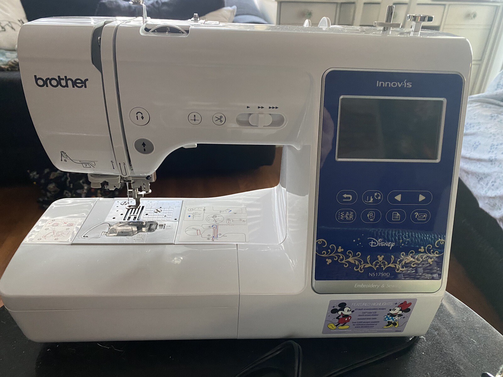Disney brother computerized sewing embroidery machine with Sewing Box