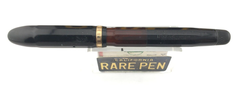 Stylo plume vintage CONKLIN NOZAC 5M celluloïd noir à facettes 14K neuf dans offres sa boîte