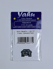 1/48 Meng P-51D (Early Models) Instrument Panel - Yahu Models 4819