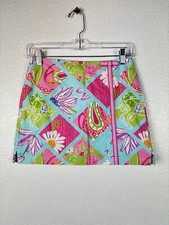 Vintage Lilly Pulitzer White Label Skirt Skort Girls Size 12